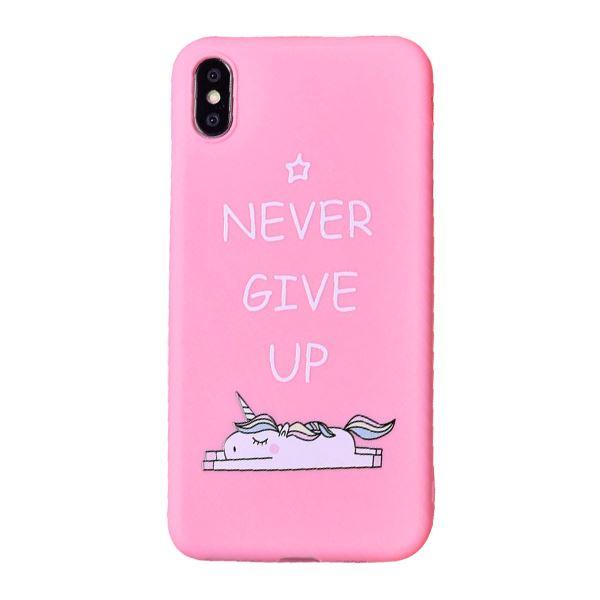 Never Give Up Unicorn iPhone Case